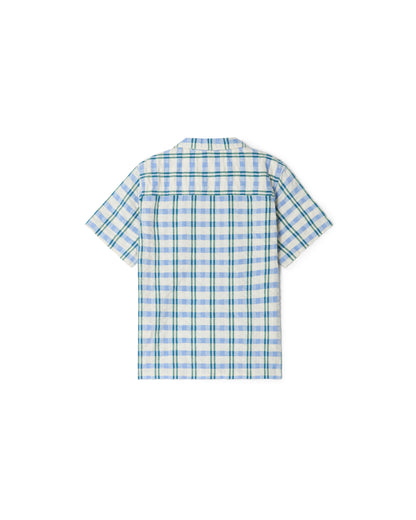 Garbo&Friends - Seersucker Shirt Baby Check mar - Baby Shirt