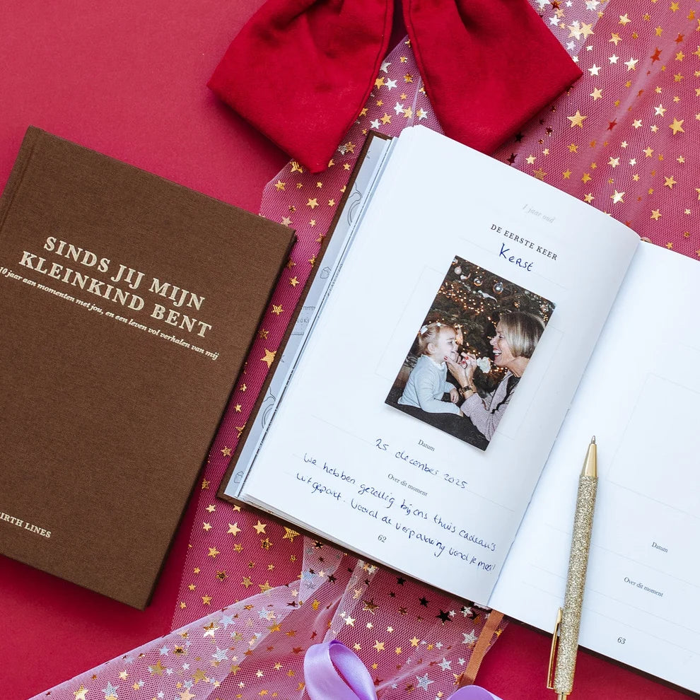 Sinds jij mijn kleinkind bent – Livre à remplir pour grands-parents avec souvenirs et leçons de vie sur 10 ans – Birth Lines