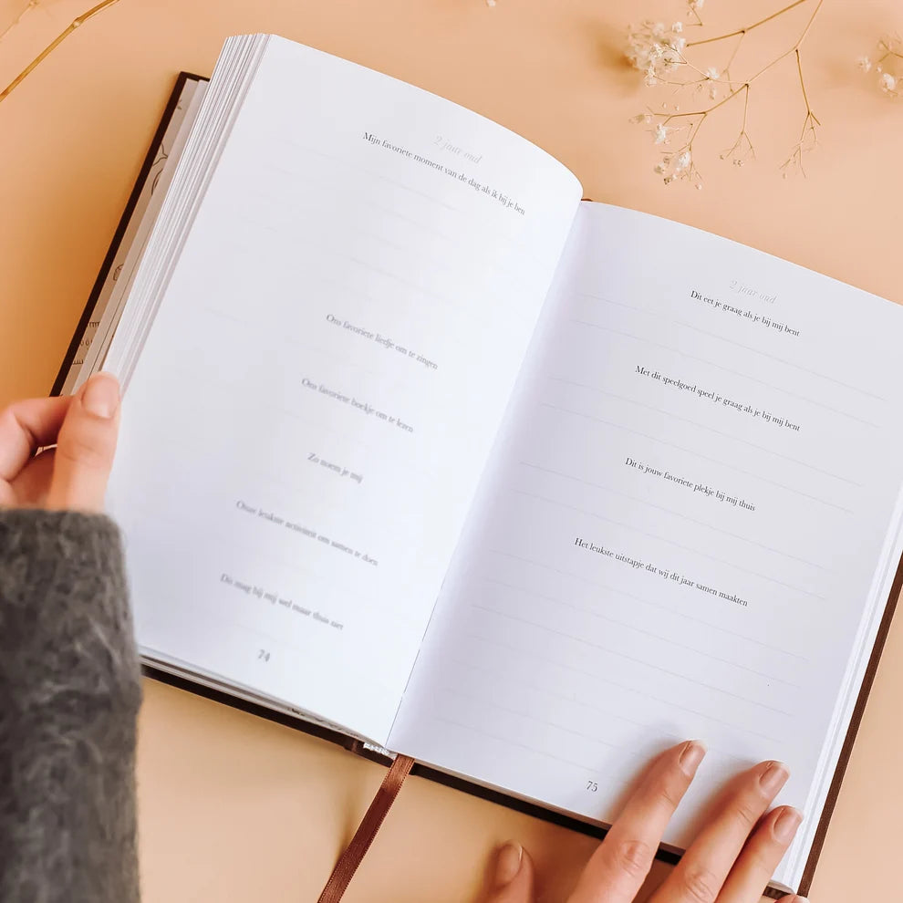 Sinds jij mijn kleinkind bent – Livre à remplir pour grands-parents avec souvenirs et leçons de vie sur 10 ans – Birth Lines