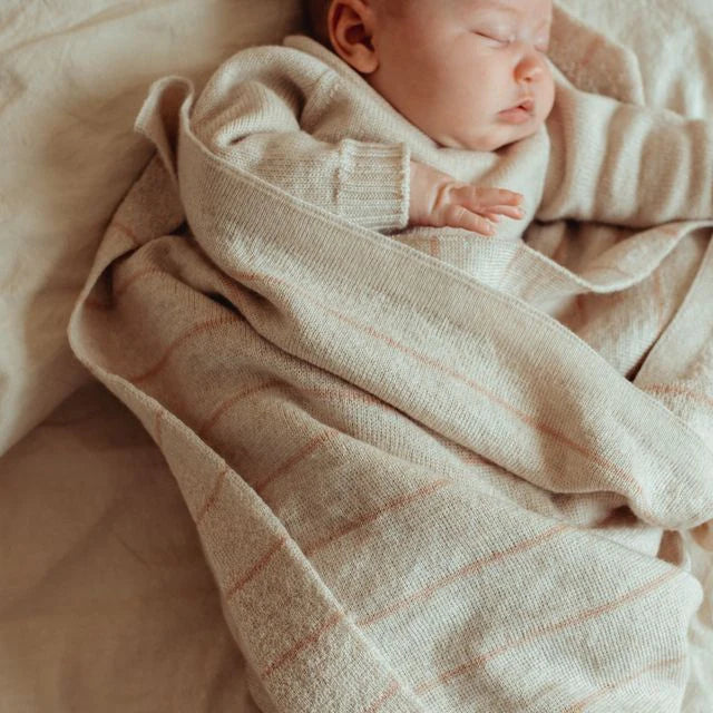 Blanket Harry - Merino wool - Striped - HVID