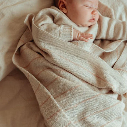 Blanket Harry - Merino wool - Striped - HVID