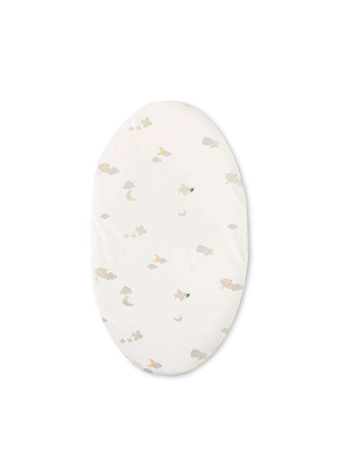 Hoeslaken ovale wieg -Fitted Sheet - Biologisch katoen - Moonboon - over the moon