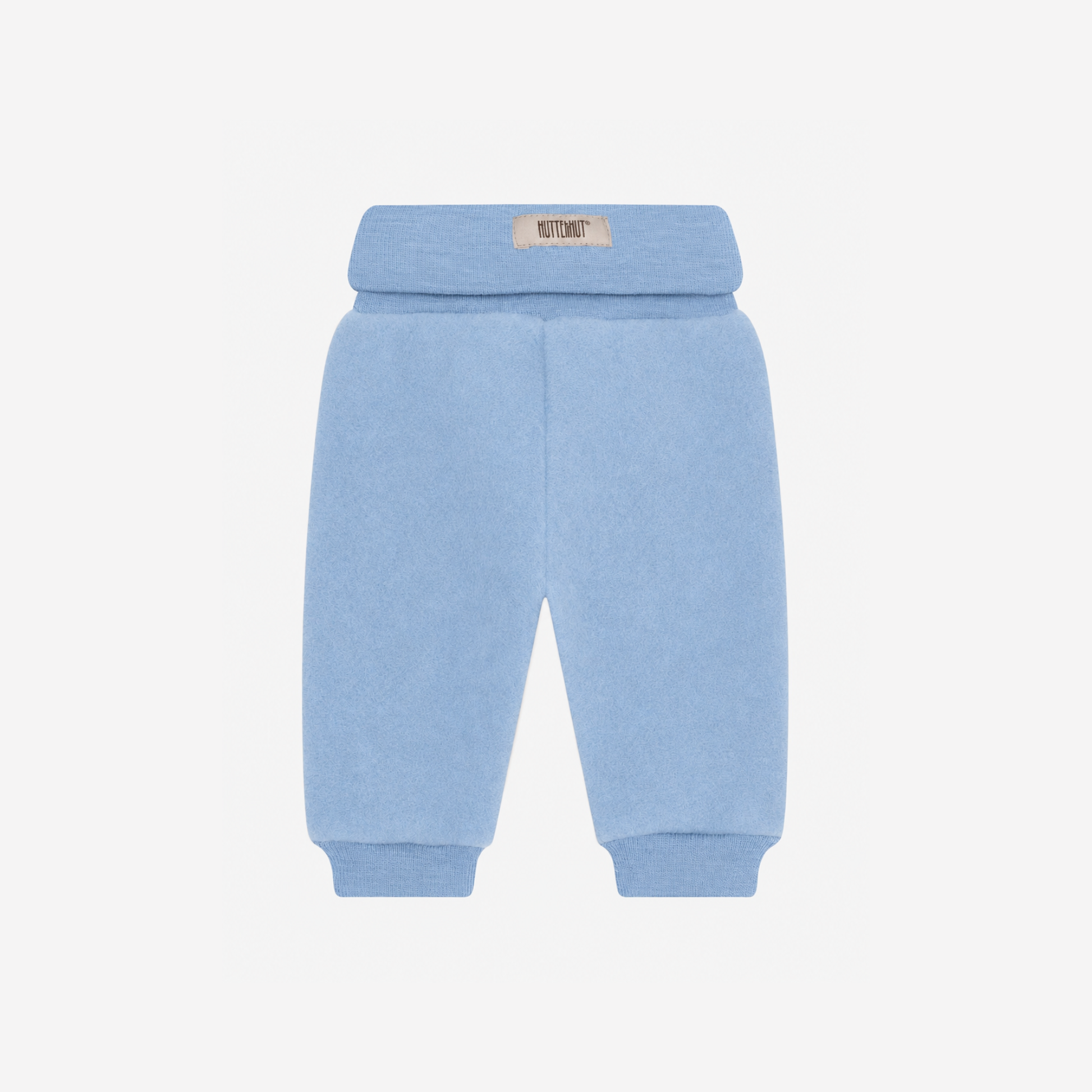 Broekje wol fleece - 100% merino wol - HUTTEliHUT winward blue achter