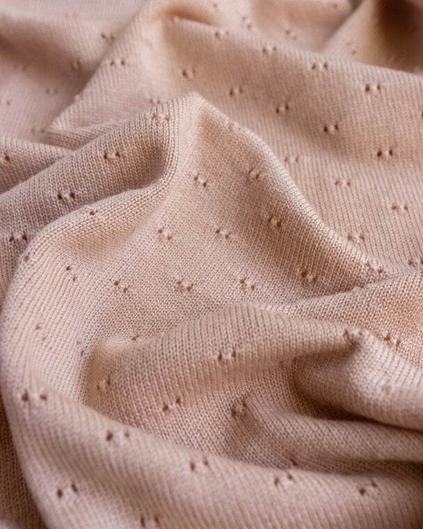 Baby Dekentje Ajour - Bibi Blanket - Merinowol - HVID