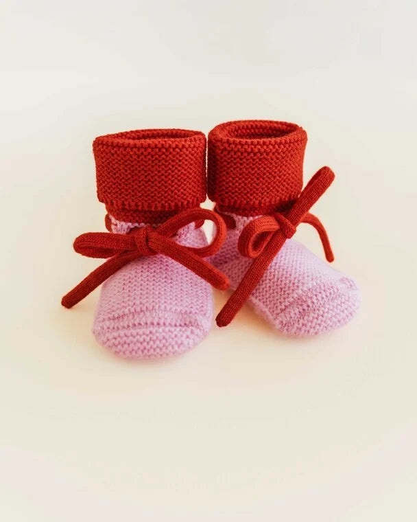 Booties - Baby Slofjes - Merinowol - HVID