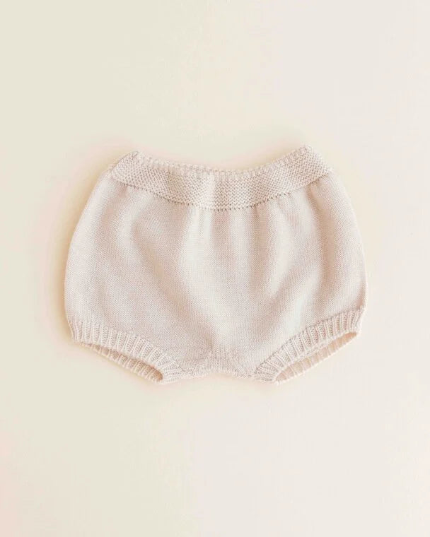 Bloomer Ginny - Ballonbroekje Baby - Cream - Merinowol - HVID - vooraanzicht