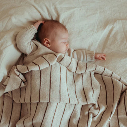 Blanket Harry - Merino wool - Striped - HVID