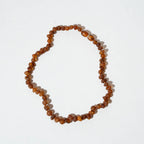 Barnsteen ketting Raw Caramel Amber - 32 cm - Nirrimis - productfoto
