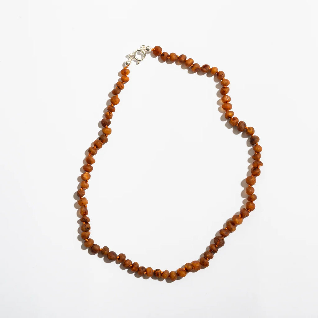 Raw Caramel Adult Necklace – Women's raw caramel amber necklace – Nirrimis