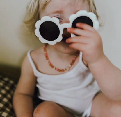 Bernstein- und Edelsteinkette - Bondi - 32 cm - Kinder 0-3 Jahre - Nirrimis