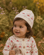 Knitted Cardigan Flowers - Flower Garden – 100% merino wool - SmallStuff