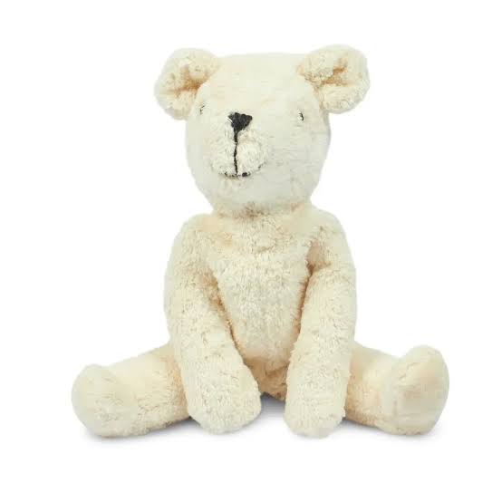 Kuscheltier - Floppy Animal Bear Small - Bio-Baumwolle & Schafwolle - White - Senger