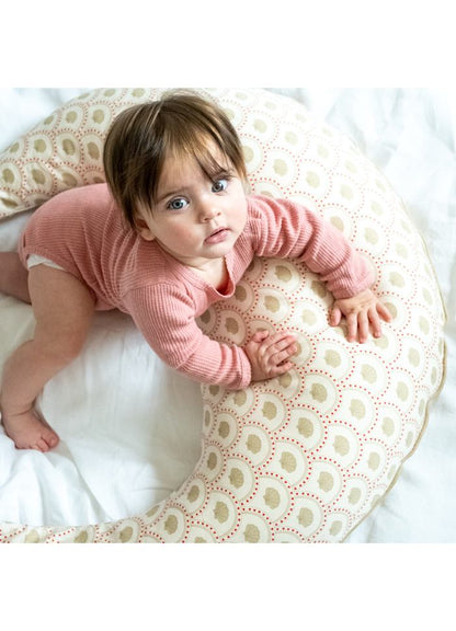 Pregnancy/Nursing Pillow - Organic Cotton - Block Shell - That's Mine