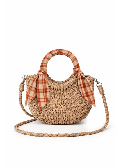Mini Woven Bag - Kids - Cotton/Wicker - Mrs Ertha