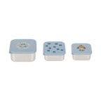 RVS Snackboxen – 3-delige Set – Pattern Party Blue – LÄSSIG