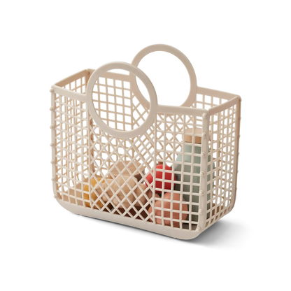 Speelgoed boodschappenset - Florin - Mandje met houten etenswaren - Liewood productfoto
