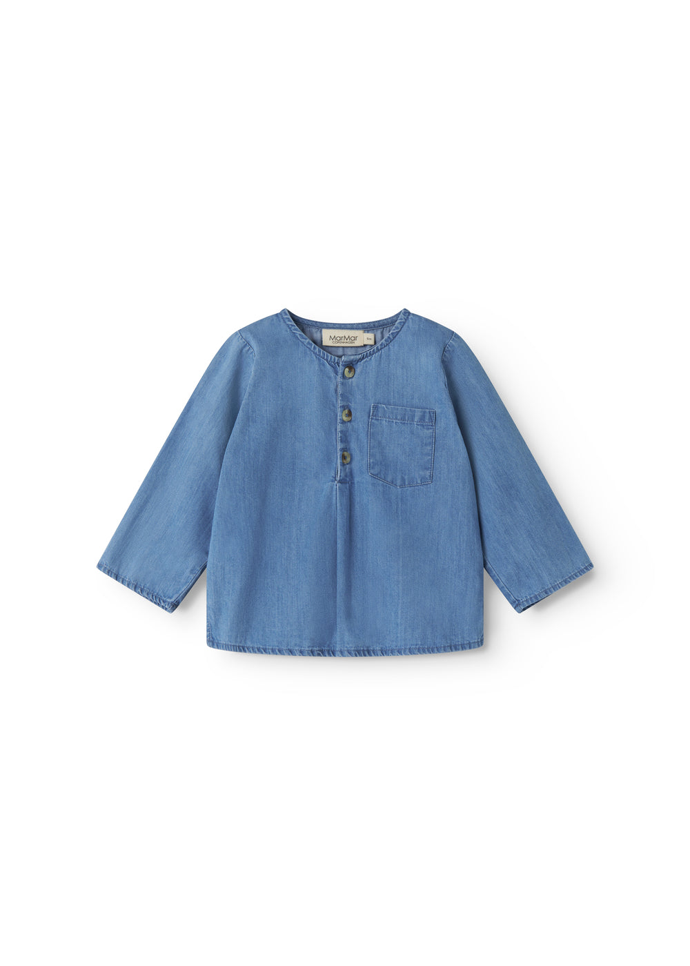 Top Troy - Katoen - Light Denim/Blauw - MarMar Copenhagen voor
