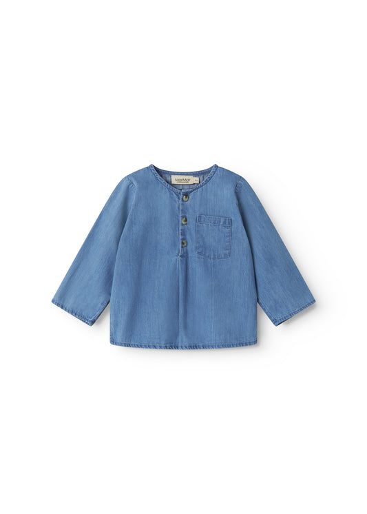 Top Troy - Katoen - Light Denim/Blauw - MarMar Copenhagen voor