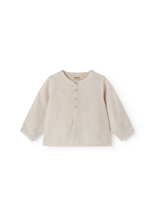 Linnen top Totoro - Kit/Beige - MarMar Copenhagen voor