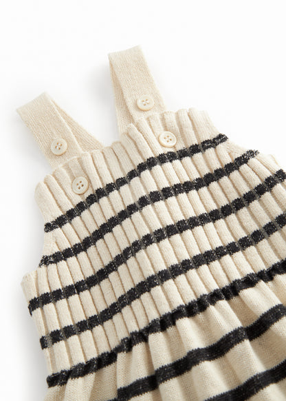 Tuinbroekje Ranja - Linnen/katoen - Linen Mix Stripe - MarMar Copenhagen boven