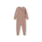  Zacht MarMar Copenhagen Piva pointelle merinowol boxpakje met voetjes voor baby thermoregulerend en kriebelvrij newborn burnt rose roze