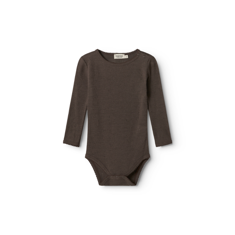 Strampler Pointelle - 100% Merinowolle - Benedikte - MarMar Copenhagen