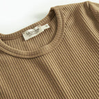 Top lange mouw - Biologisch katoen/modal - Dark bronze - Marmar Copenhagen bovenkant