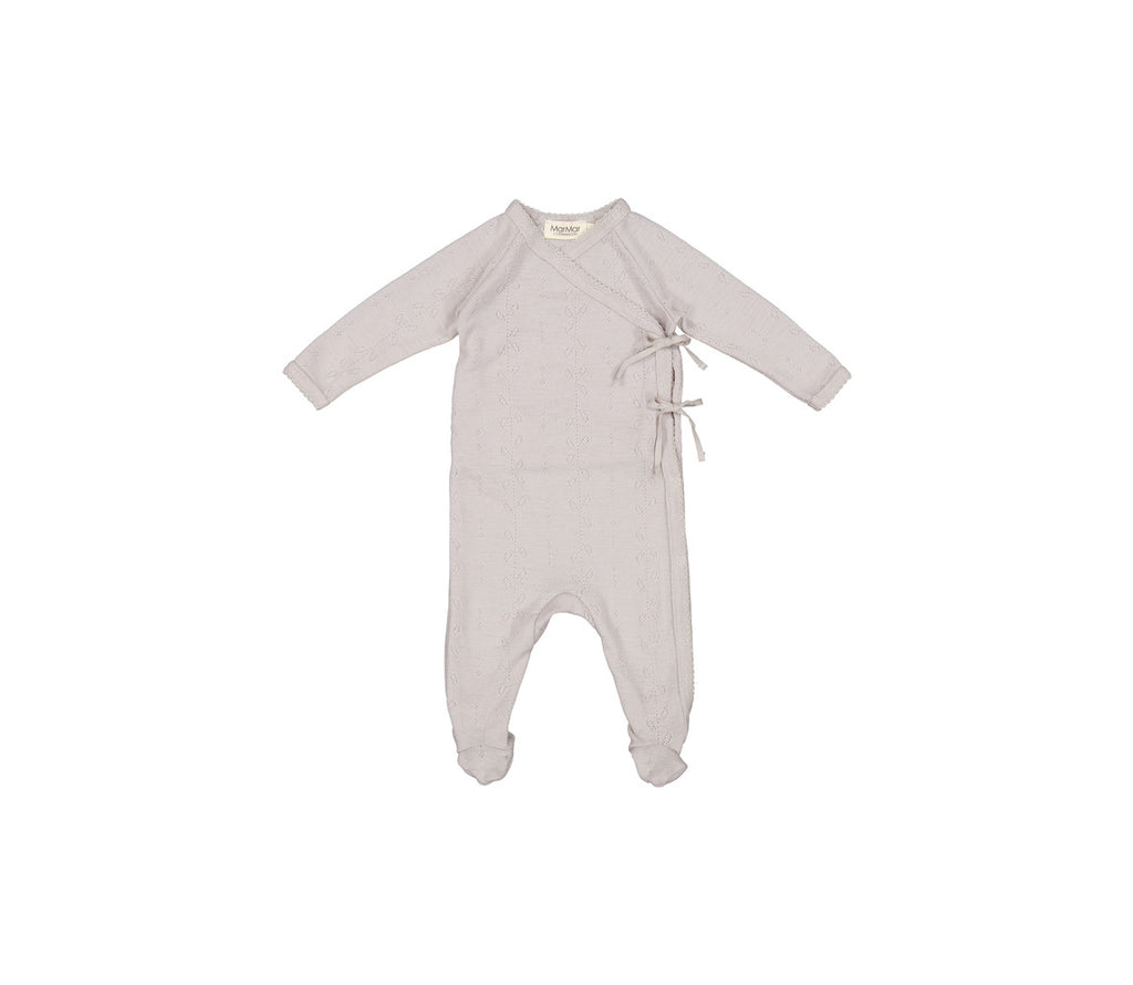 Zacht MarMar Copenhagen Piva pointelle merinowol boxpakje met voetjes voor baby thermoregulerend en kriebelvrij newborn soft dove