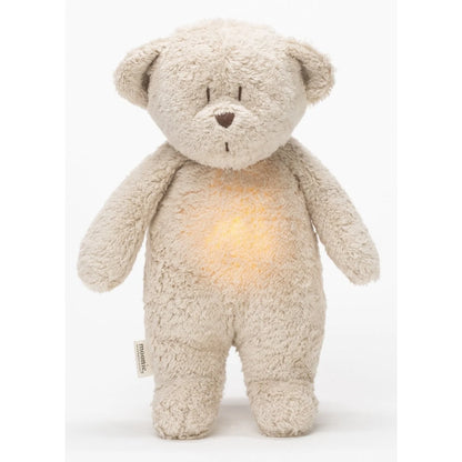 Knuffelbeer met hartslag & white noise - The Humming Bear 2.0 - Biologisch GOTS katoen - Moonie