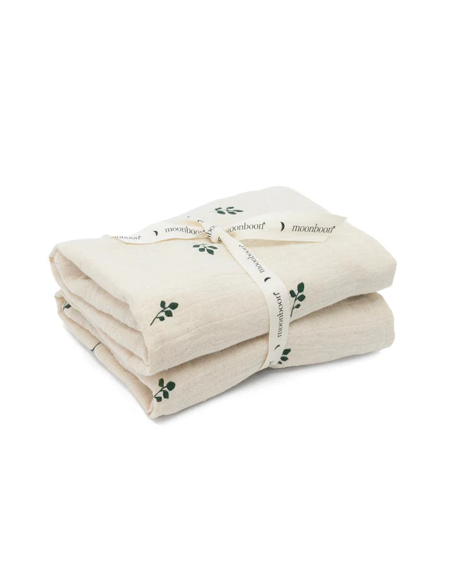 Hydrofiele doeken - 2 pack - 65x65 cm - Biologisch katoen - Moonboon - verpakking - afbeelding 5
