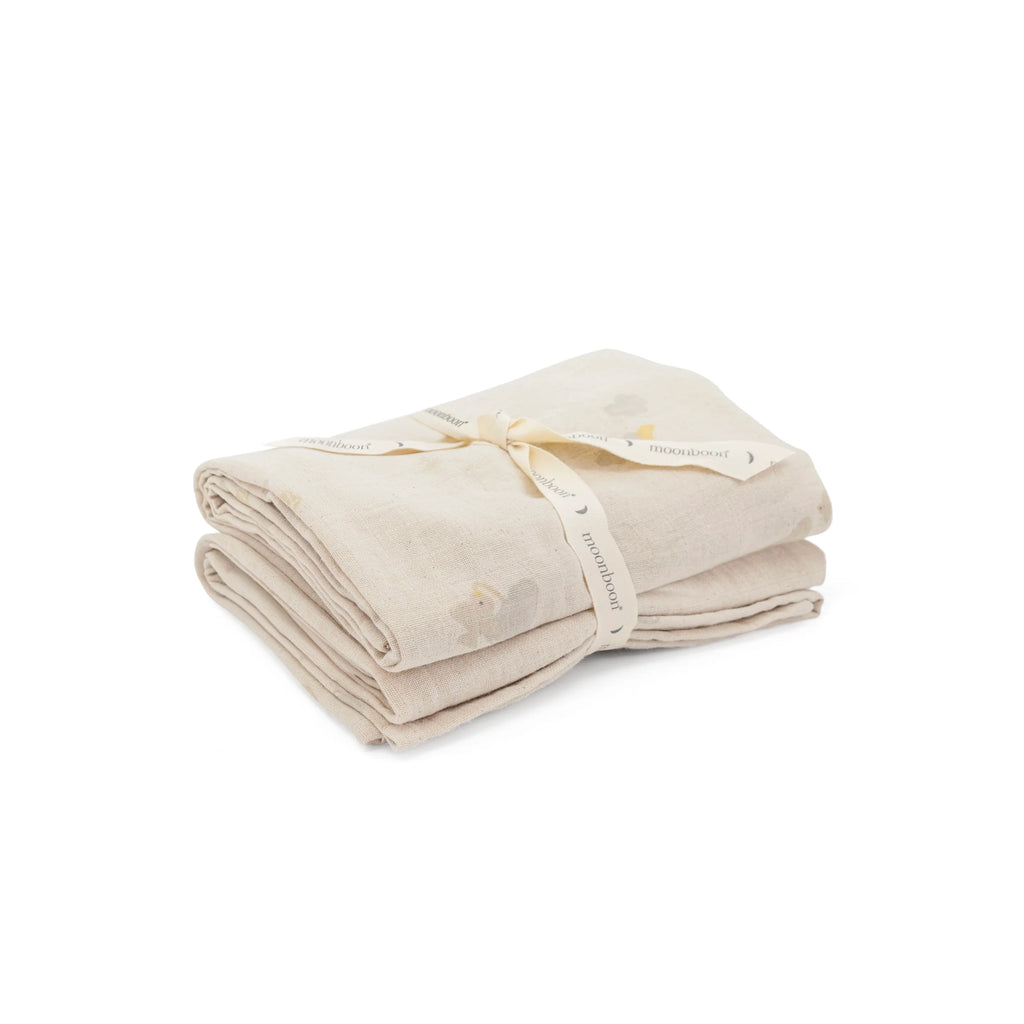 Hydrofiele doeken - 2 pack - 65x65 cm - Biologisch katoen - Moonboon - verpakking - afbeelding 2