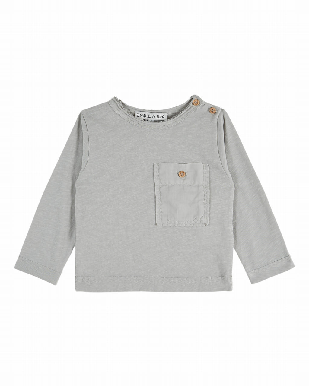 Longsleeve met borstzakje - Koala - Biologisch katoen - Emile et Ida - productfoto - afbeelding 2