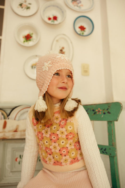 Rynia Spencer – Multicolor Flowers – Wol & Alpaca Blend – Louise Mish