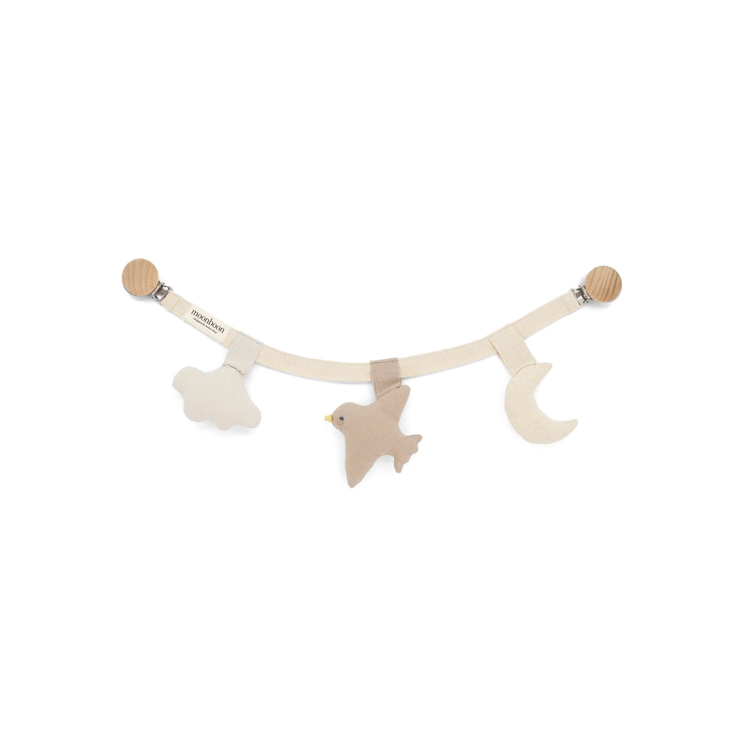 Kinderwagenketting - Over the moon - 100% Biologisch Katoen - Moonboon x Hans Christian Andersen