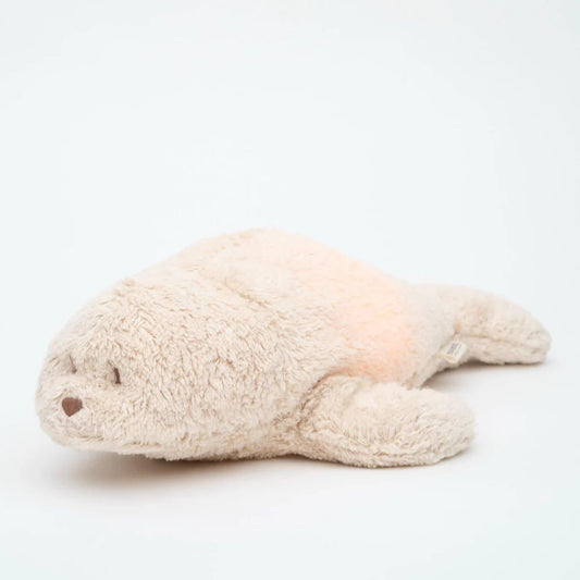 Knuffel met hartslag & white noise - The Humming Bunny 2.0 - Biologisch GOTS katoen - Moonie