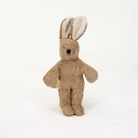 Baby cuddle toy - Rabbit small - Organic cotton/Wool - Beige - Senger Naturwelt