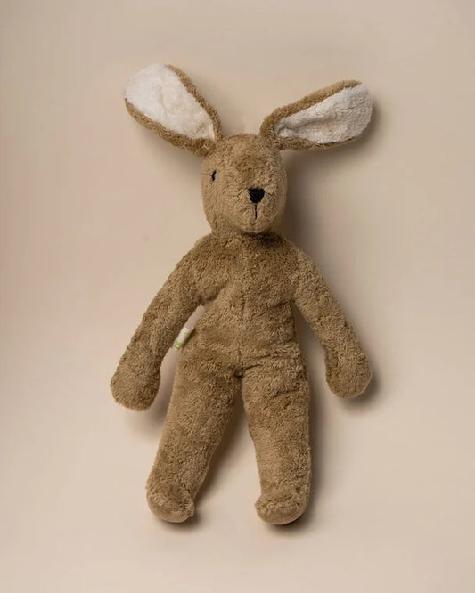 Floppy animal knuffel Large - Konijn - Biologisch katoen/wol - Beige - Senger Naturwelt