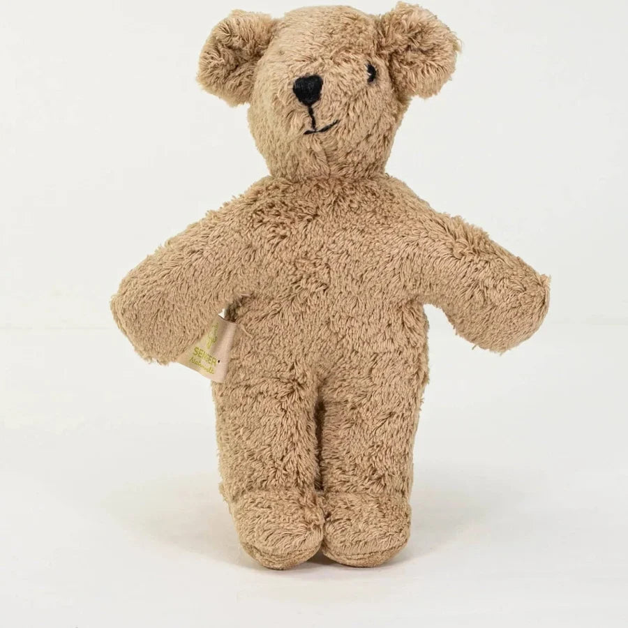 Baby knuffel - Beer klein - Biologisch katoen/Wol - Beige - Senger Naturwelt