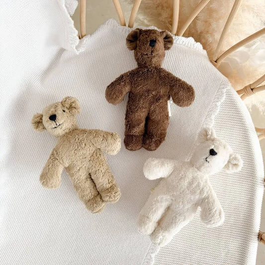 Baby comforter - Bear small - Organic cotton/Wool - White - Senger Naturwelt