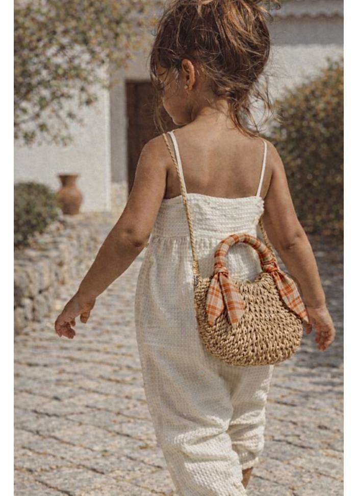 Mini Woven Bag - Kids - Cotton/Wicker - Mrs Ertha