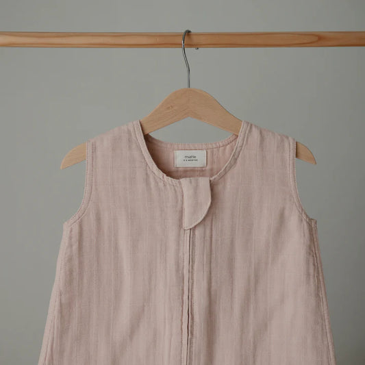 Mushie - Organic cotton sleeping bag - Slaapzak - Blush