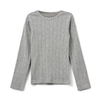 Top lange mouw Petricia - Biologisch katoen - Grijs - Sofie schnoor voorkant