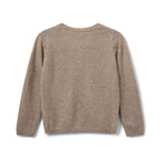 Vest Cisse - Wol - Brown melange/bruin - Sofie Schnoor achterkant