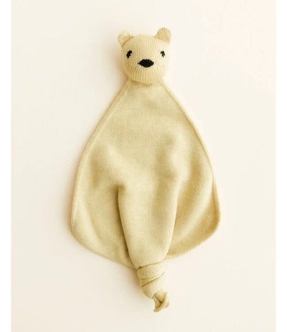 Knuffeldoekje Teddy Tokki - Merinowol - HVID