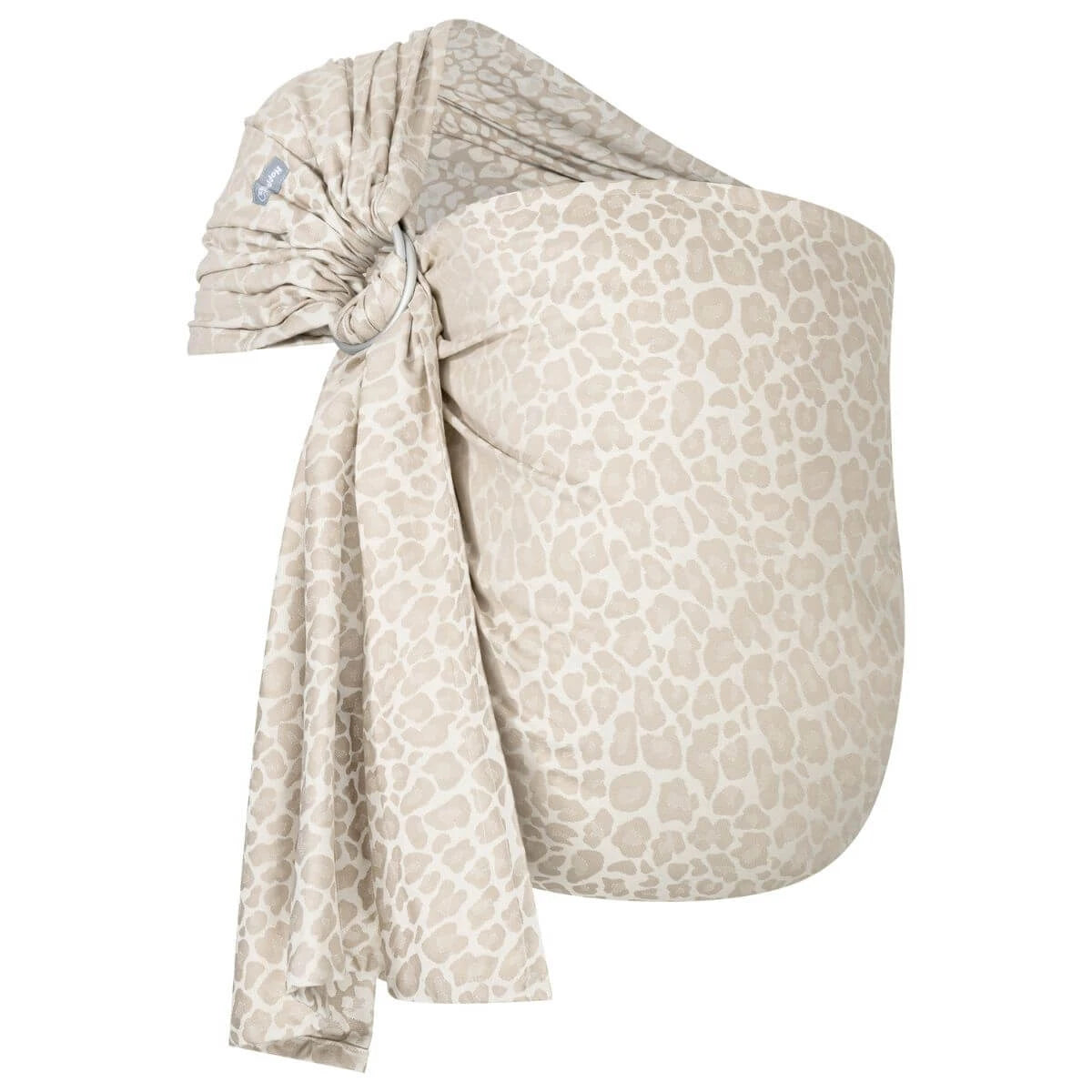 Ring-Sling Kigali – Ergonomic Ring Sling Baby Wrap with Leopard Print – 100% Cotton – Hoppediz