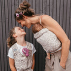 Ring-Sling Kigali – Ergonomic Ring Sling Baby Wrap with Leopard Print – 100% Cotton – Hoppediz