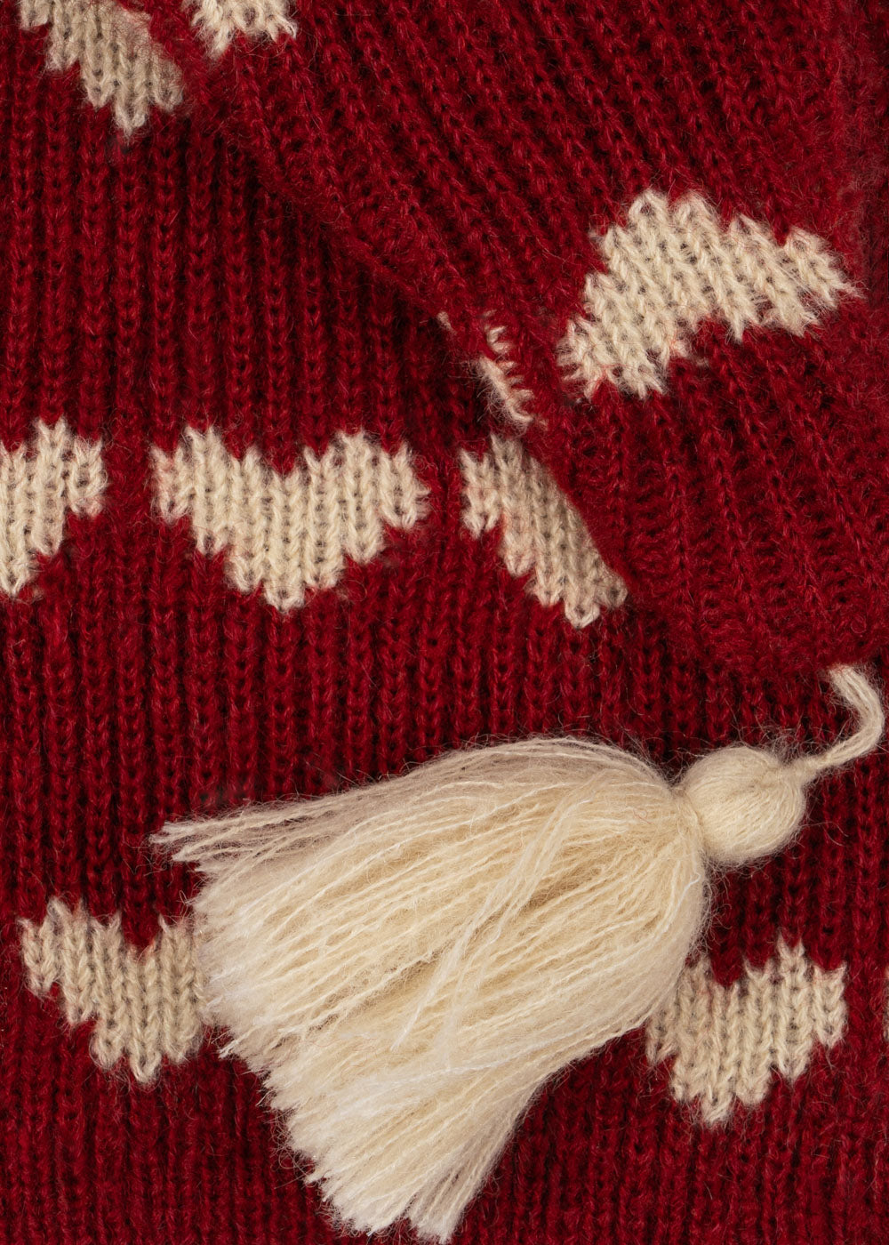 Knitted Christmas hat Laula – Heart – Wool blend – Konges Sløjd