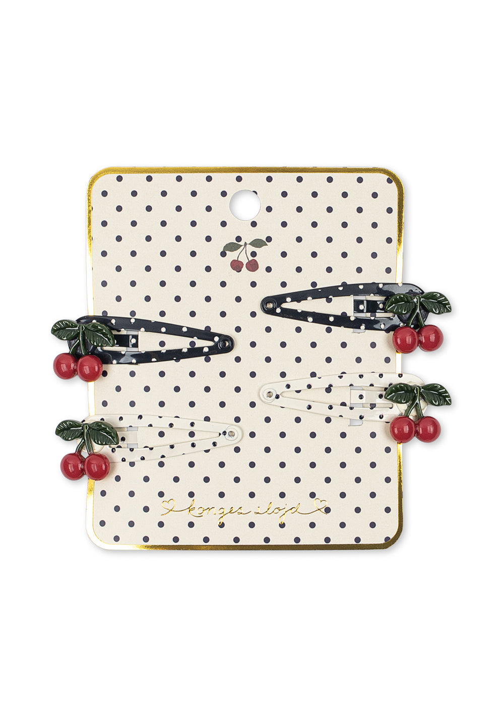 Hair Clips Cherry Dot 4-pack – Konges Sløjd