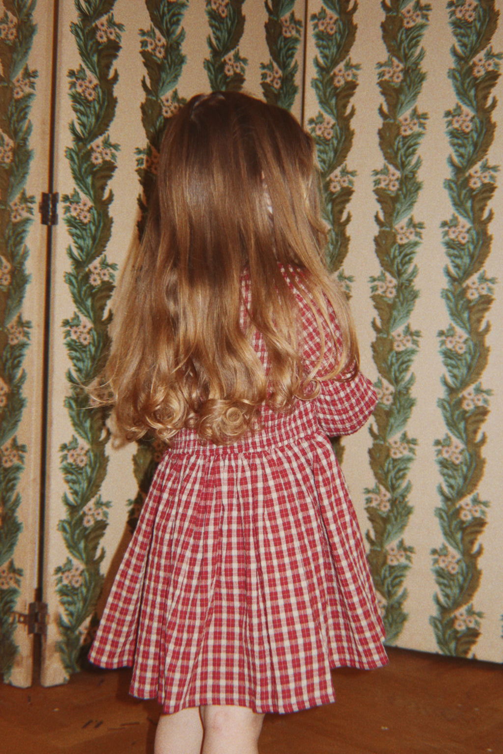 Kleid Elin Smock – Brick Check – Bio-Baumwolle – Konges Sløjd