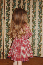 Kleid Elin Smock – Brick Check – Bio-Baumwolle – Konges Sløjd